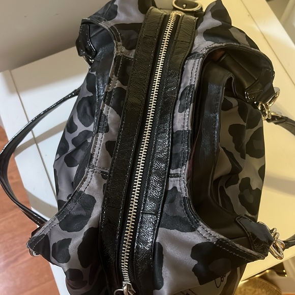 COACH MAGGIE OCELOT SATEEN LEOPARD HOBO BAG 15772 - Picture 8 of 10